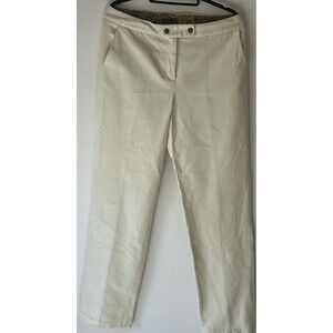 J McLaughlin Ivory Corduroy Barrington Corduroy Pants NWT Size 12